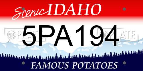 5PA194 Idaho License Plate