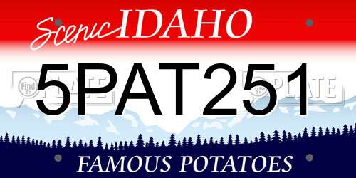 5PAT251 Idaho License Plate