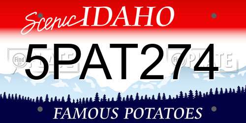 5PAT274 Idaho License Plate