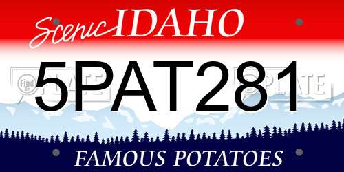 5PAT281 Idaho License Plate
