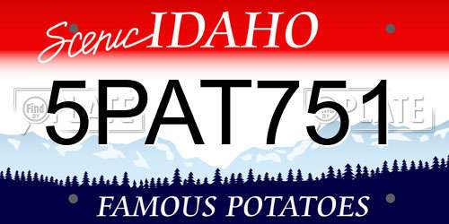 5PAT751 Idaho License Plate