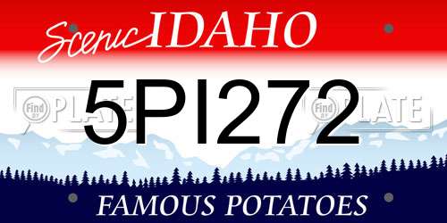 5PI272 Idaho License Plate