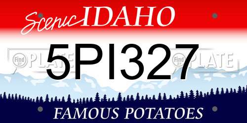5PI327 Idaho License Plate