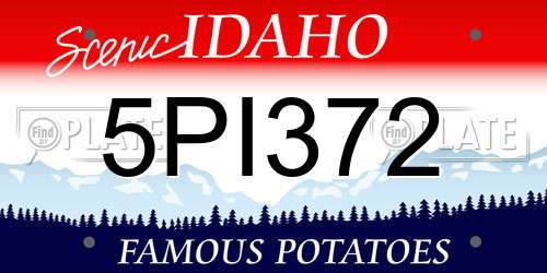 5PI372 Idaho License Plate