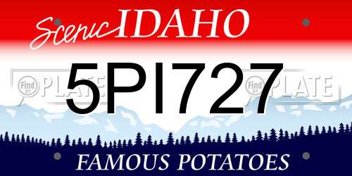5PI727 Idaho License Plate