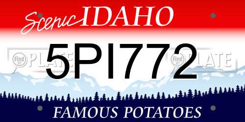5PI772 Idaho License Plate