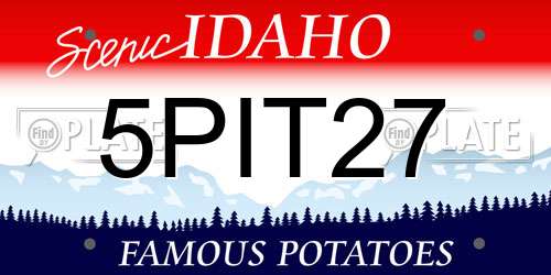 5PIT27 Idaho License Plate