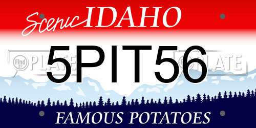 5PIT56 Idaho License Plate