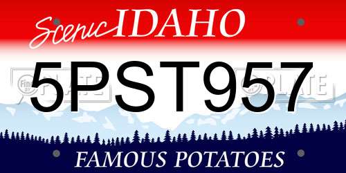5PST957 Idaho License Plate