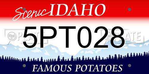 5PT028 Idaho License Plate