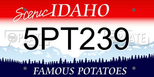 5PT239 Idaho License Plate