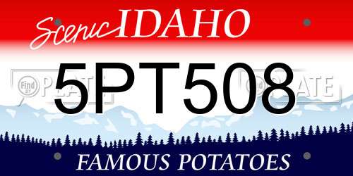 5PT508 Idaho License Plate