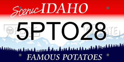 5PTO28 Idaho License Plate