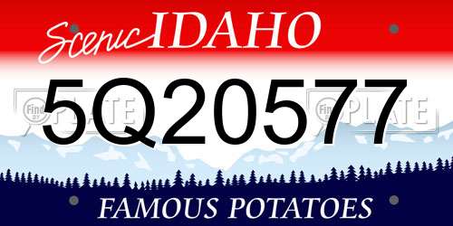 5Q20577 Idaho License Plate
