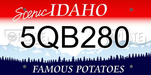 5QB280 Idaho License Plate