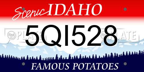 5QI528 Idaho License Plate