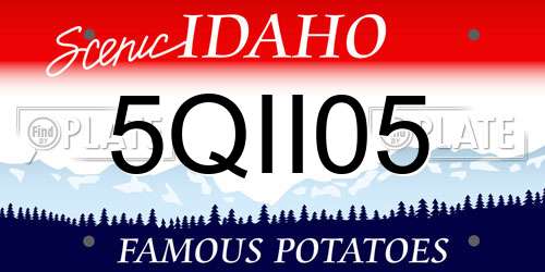 5QII05 Idaho License Plate