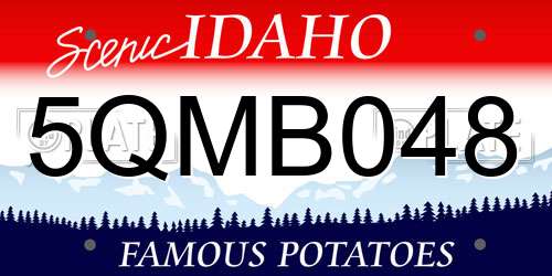 5QMB048 Idaho License Plate
