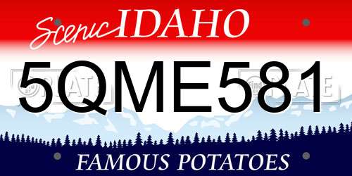 5QME581 Idaho License Plate