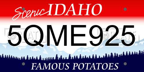 5QME925 Idaho License Plate