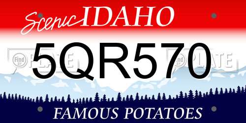 5QR570 Idaho License Plate