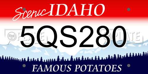 5QS280 Idaho License Plate