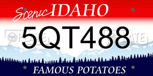 5QT488 Idaho License Plate