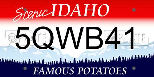 5QWB41 Idaho License Plate