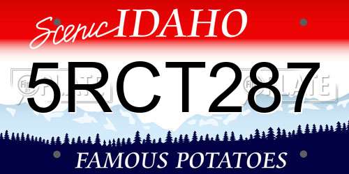 5RCT287 Idaho License Plate