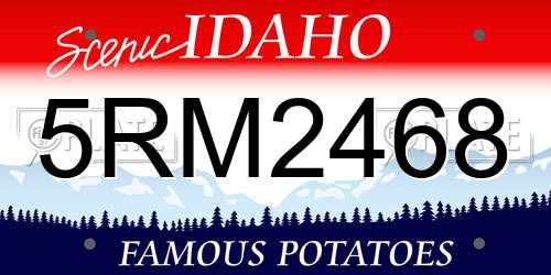 5RM2468 Idaho License Plate