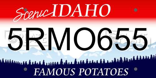 5RMO655 Idaho License Plate