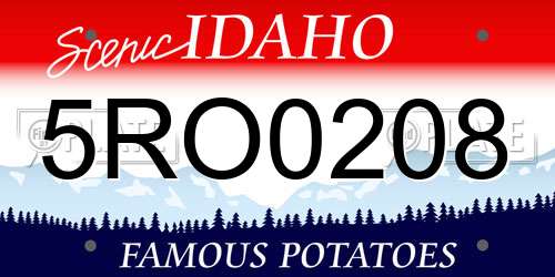 5RO0208 Idaho License Plate