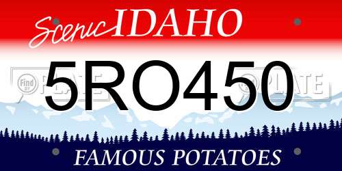 5RO450 Idaho License Plate