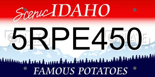 5RPE450 Idaho License Plate