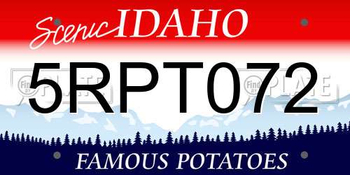 5RPT072 Idaho License Plate
