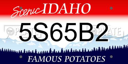 5S65B2 Idaho License Plate