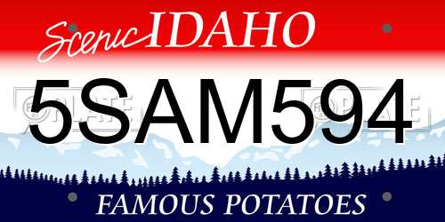 5SAM594 Idaho License Plate