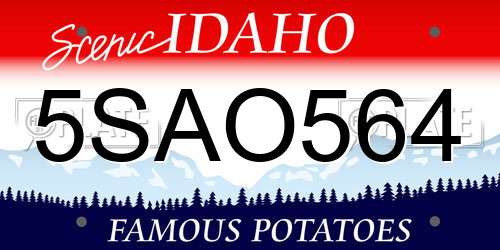 5SAO564 Idaho License Plate