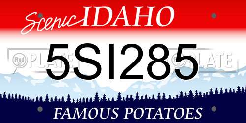 5SI285 Idaho License Plate
