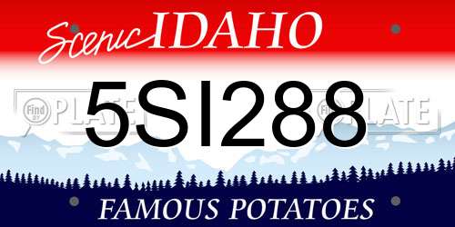5SI288 Idaho License Plate