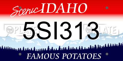 5SI313 Idaho License Plate