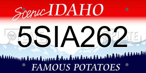 5SIA262 Idaho License Plate
