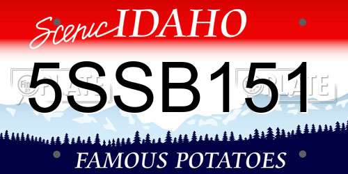 5SSB151 Idaho License Plate