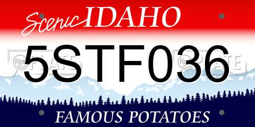 5STF036 Idaho License Plate