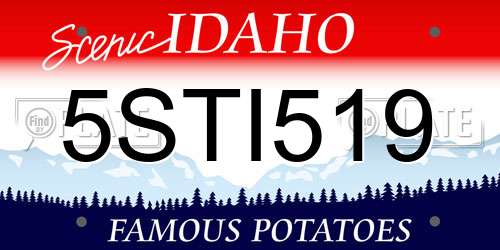 5STI519 Idaho License Plate