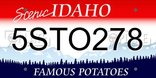 5STO278 Idaho License Plate