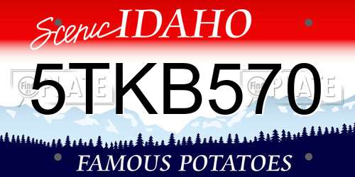 5TKB570 Idaho License Plate