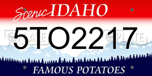5TO2217 Idaho License Plate