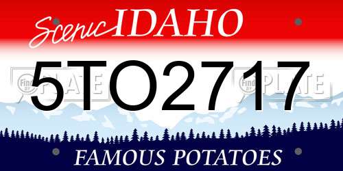 5TO2717 Idaho License Plate