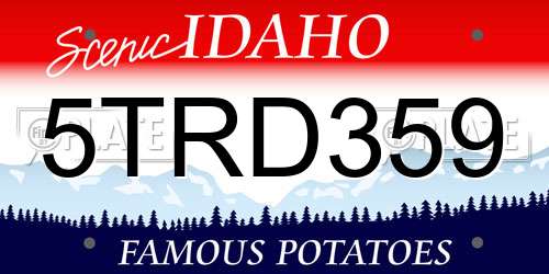 5TRD359 Idaho License Plate